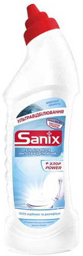 Гель для чищення унітазів SANIX, 750мл